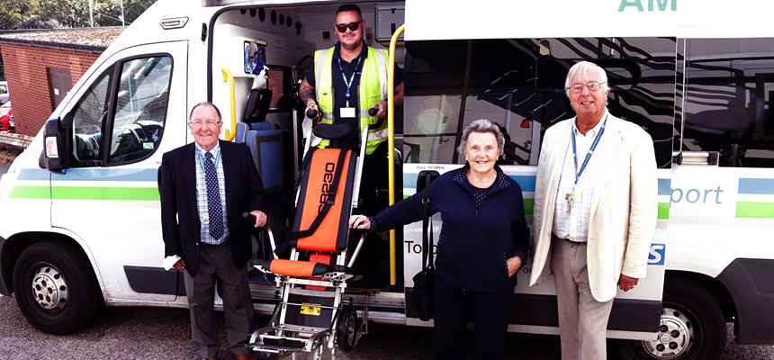 Photo: Torbay Hospital LoFs and Patient Transport with the donated stairclimber