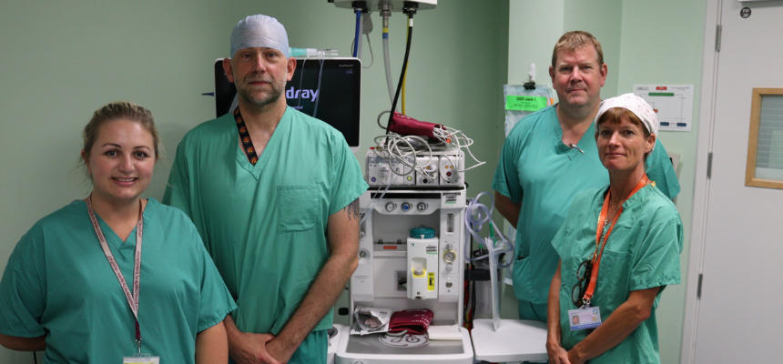 Image: Theatres team at Torbay Hospital