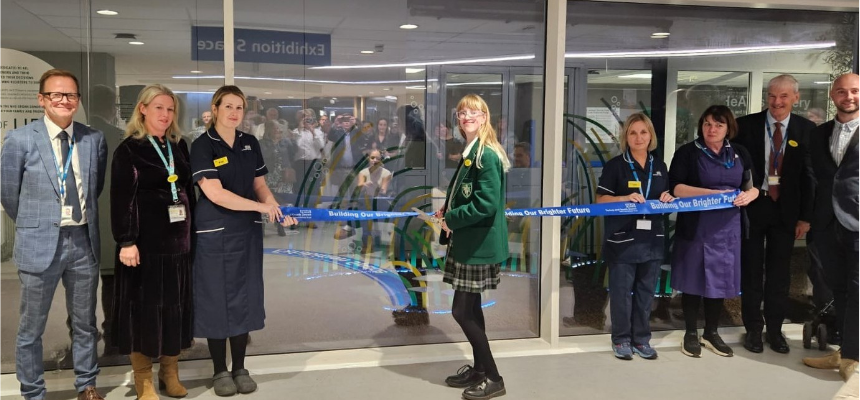Photo: Lottie cutting the ribbon for the seagrass meadow memorial