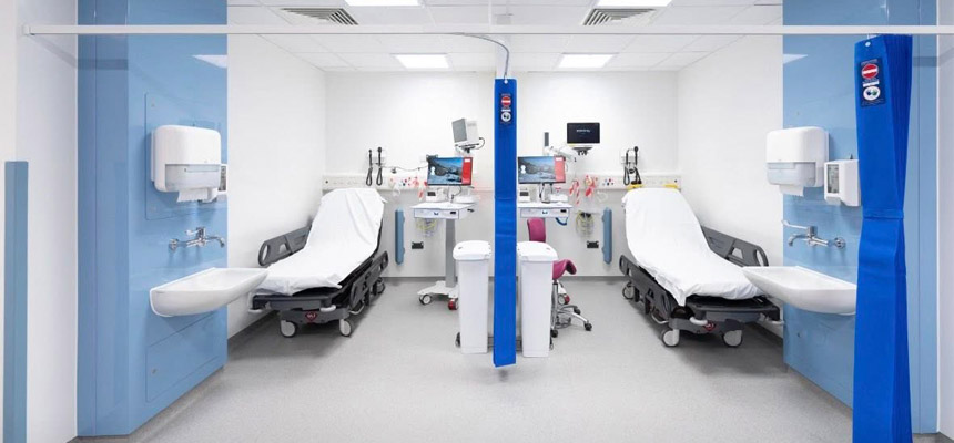 Ambulatory care bays in the Emergency Department at Torbay Hospital