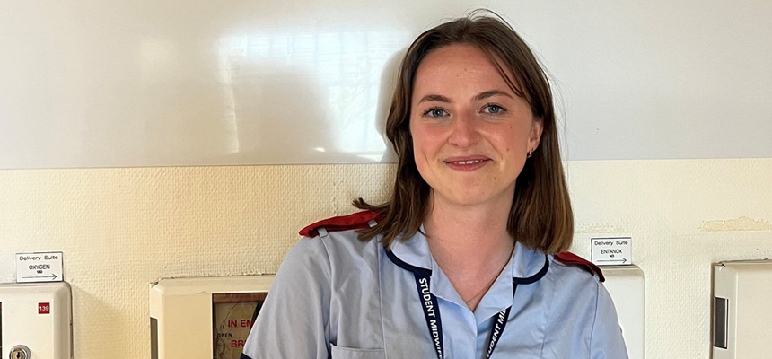 Photo of student midwife, Lucie Shaw