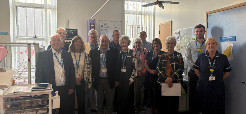 Members of Torbay Hospital League of Friends smiling