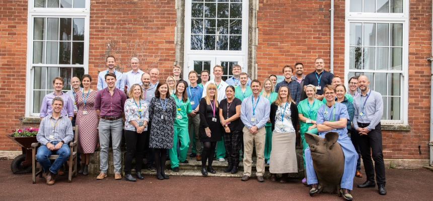 Group of anaesthetists smiling
