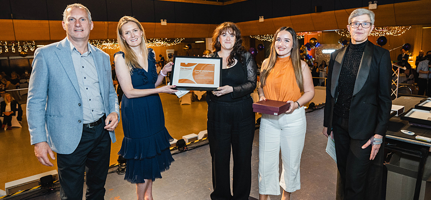 People Partner Award winner Lancelot Support being presented with their award