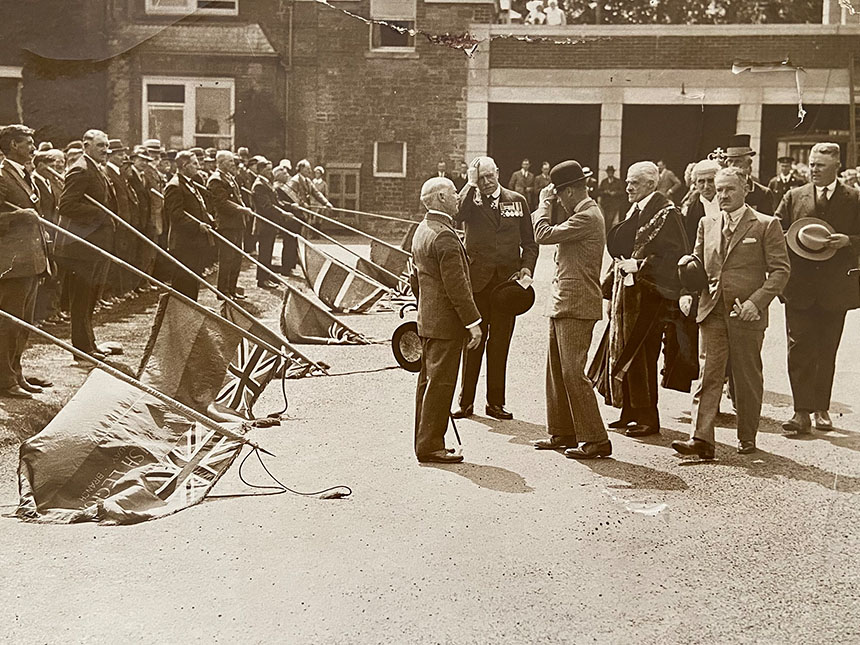Photo: 1930 His Royal Higness, The Prince of Wales visited Torbay Hospital