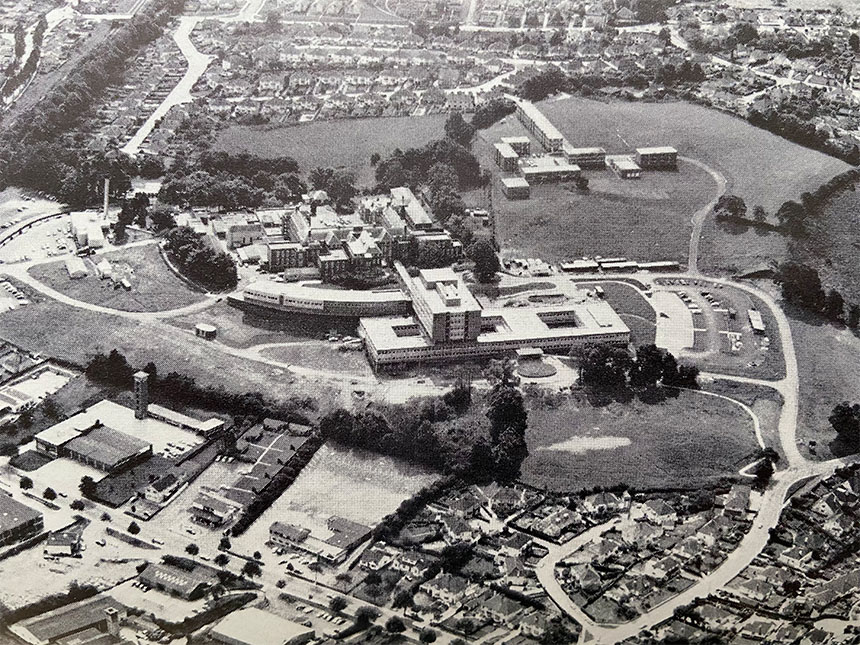 Photo: 1970 Aerial view of Torbay Hospital