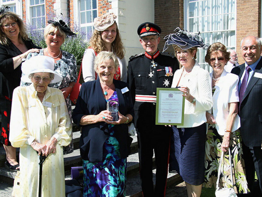 Photo: 2012 Torbay Hospital League of Friends with their Queen's Award